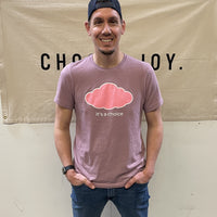 Pink Cloud (Heather Orchid Tee)