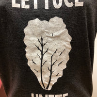 Lettuce Unite (Dark Grey T-shirt)